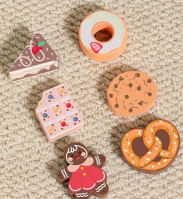 деревянные игрушки на елку: В наличии !!! Деревянный набор десертов на подставке.Детский — 6