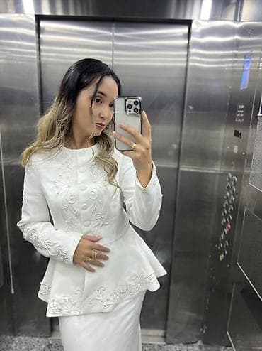 ник: Покупала за 15.000 надевала один раз - Цвет: молочно-белый. - Жакет на — 3