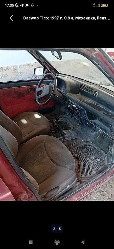 devo matiz: Daewoo Tico: 1997 г., 0.8 л, Механика, Бензин, Хэтчбэк — 5