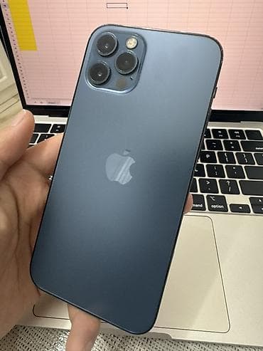 s10 note: IPhone 12 Pro, 128 ГБ, Pacific Blue, Защитное стекло — 2