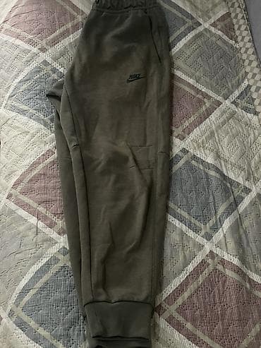 мужские джоггеры: Спортивные штаны Nike, цвет хаки (оливковый). - Фасон: джоггеры — 2