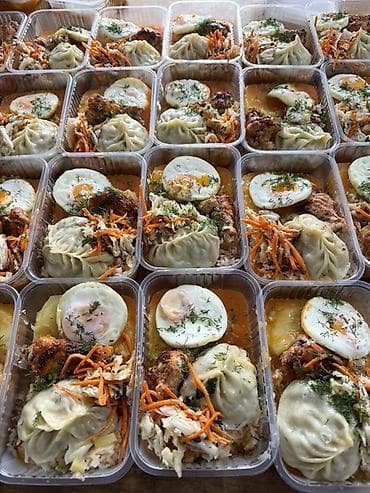 готовые раки: Обеды по 180 сом Доставка бесплатная Вкусно и сытно Түшкү тамактар — 1