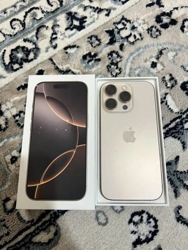 повербанк ош: IPhone 16 Pro, Колдонулган, 256 ГБ, Desert Titanium, Заряддоочу түзүлүш, 94 % — 1