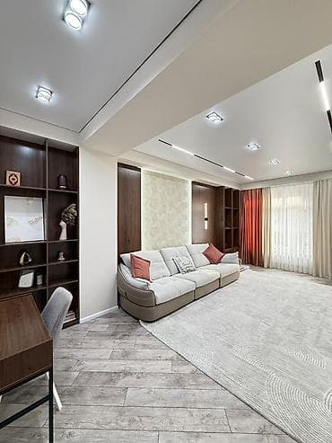 pro group: 3 комнаты, 103 м², Асанбай мкр Элитка, 5 этаж, Дизайнерский ремонт — 9