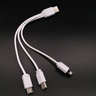 зарядка тайп си цена бишкек: Мульти USB кабель адаптер для зарядки 3-в-1 USB - micro USB + TYPE C — 1