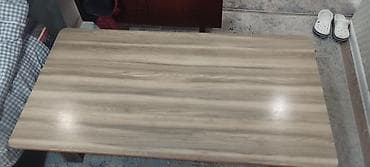 столешница под телевизор: Низкий прямоугольный стол из ЛДСП под дерево. - Назначение — 4