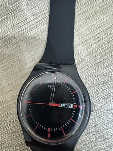 часы swatch: Швейцарские Swatch Swiss — кварцевые наручные часы с календарем дня — 6
