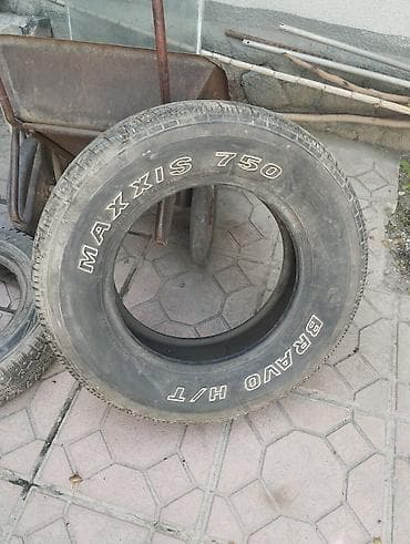 грязивая резина: Шина Maxxis Bravo H/T 750 состояние хорошее вроде без дырок а так — 1
