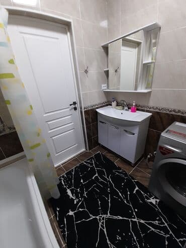 долгосрочная аренда квартира бишкек филармония: 1 комната, Душевая кабина, Постельное белье, Кондиционер — 4