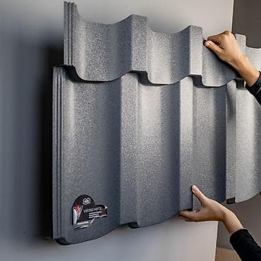 Металлочерепица: Металлочерепица Viking MPE - Профиль с выраженной волной, имитация — 1