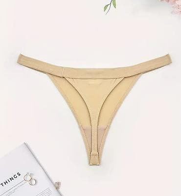 Трусики: Шикарные эластичные женские стринги на низкой посадке — 8
