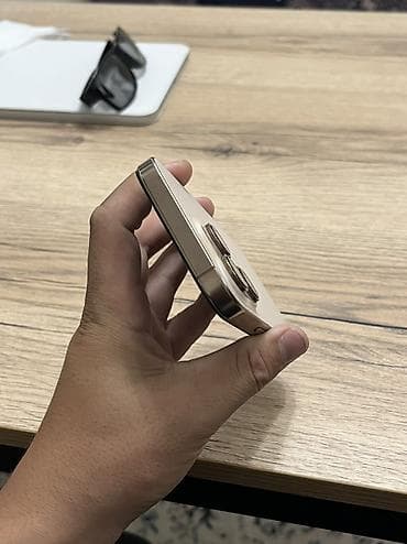 j7 pro: IPhone 16 Pro, Б/у, 128 ГБ, Desert Titanium, Чехол, 91 % — 4