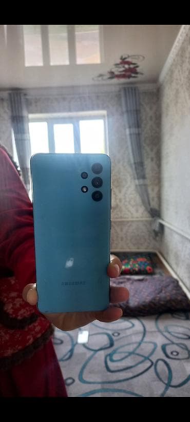 планшет ipad: Samsung Galaxy A32, Б/у, цвет - Голубой — 1