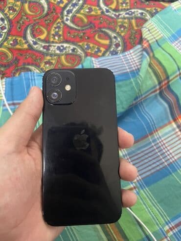 iphone 16 купить бишкек: IPhone 12 mini, Черный, 72 % — 2