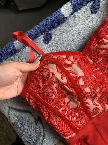 платье оверсайз: Вечернее платье, Коктейльное, Короткая модель, Без рукавов, S — 3