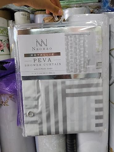 Шторка для душа Naonao Metallic PEVA - Материал: PEVA (экологичный