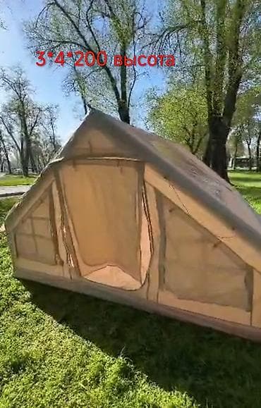 Спорт и отдых: Просторная кемпинговая палатка 3×4 м, высота 200 см - Формат — 1