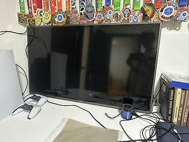 светодиодные матрицы: LED-телевизор VU 43" (диагональ около 109 см) - Тонкие рамки, черный — 1