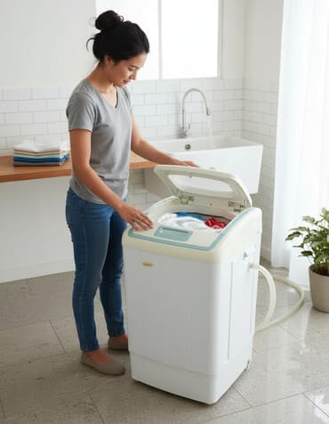 стиральная машина автомат ремонт: Стиральная машина Beko, Б/у, Полуавтоматическая, До 9 кг, Компактная — 1