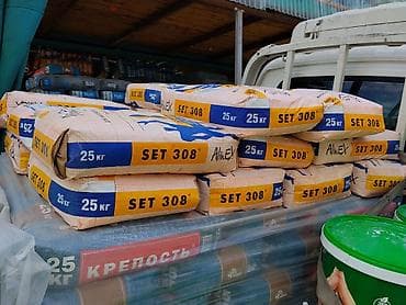 Клей для блока: Клей жаростойкий для печей и каминов AlinEX SET 308 - Сухая — 2