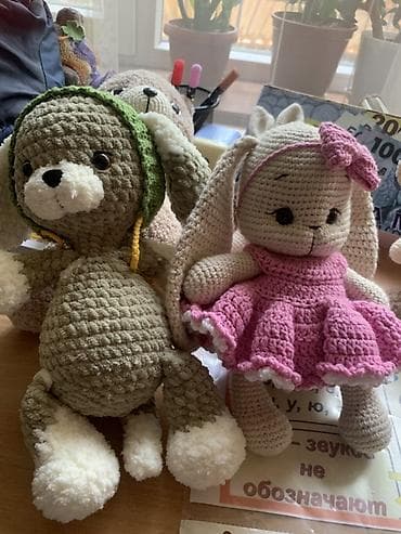 my home: Мягкие вязаные игрушки ручной работы, выполненные крючком. В — 8