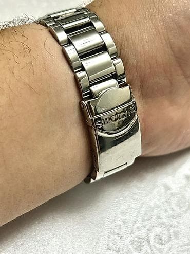 макасы мужской: Классические часы часы, Swatch, Швейцария, Оригинал, Мужские, Б/у — 9