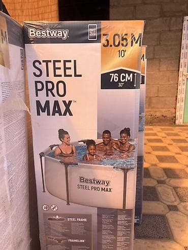 Спорт и отдых: Каркасный бассейн Bestway Steel Pro MAX - Размер: 305 × 76 см — 2