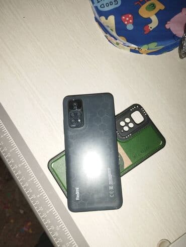 редми с: Redmi, Redmi Note 11S, Б/у, 128 ГБ, цвет - Черный, 2 SIM — 2