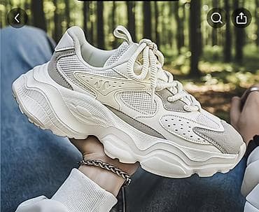 тренд этого сезона: Абсолютно новые кроссовки chunky в бежево‑молочном цвете в 42 размере — 4