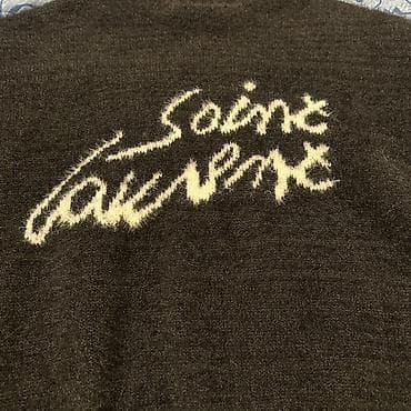 сиреневая кофта: Мужской свитер, M, Yves Saint Laurent, Новый, цвет - Черный, Самовывоз, Платная доставка — 2