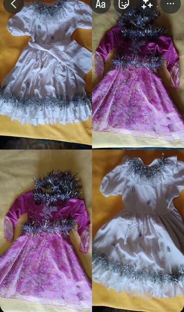 Детское платье, цвет - Белый, Б/у