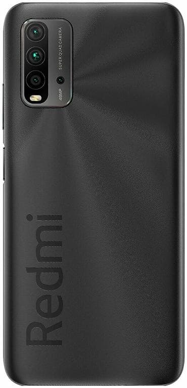 Смартфон Redmi (серия Note/9T/подобная) в черном цвете. - Дизайн