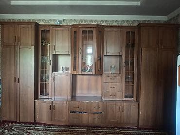 пб 2000: Стенка-шкаф, Тип стенки-шкафа: Модульная, Для зала, Б/у, Особенности: Для хранения посуды — 1