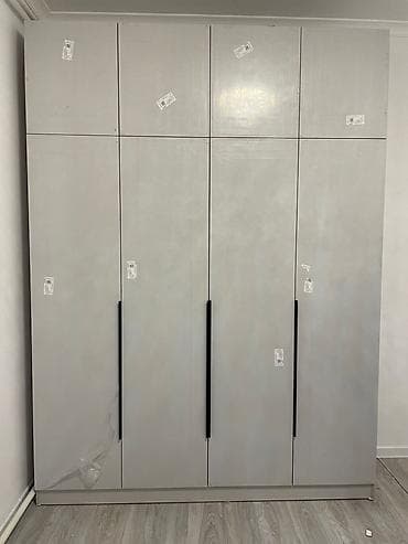 столики для кормления: Комплект офисной мебели, Шкаф, ДСП, цвет - Серый — 1