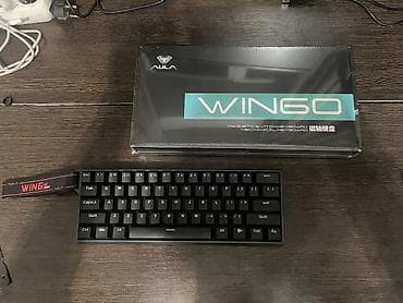 Клавиатура, Aula, Механическая, Проводное подключение, Размер: 60%