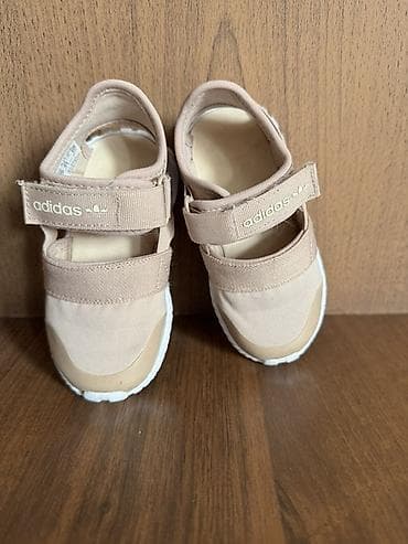 Балдардын кийим-кечелери жана бут кийимдери: Детские сандалии adidas Originals - Цвет: бежевый (нюд) с белой — 1