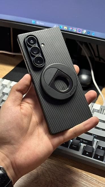 компь: Samsung Galaxy Z Fold 7, Колдонулган, 256 ГБ, түсү - Кара, 1 SIM, eSIM — 2