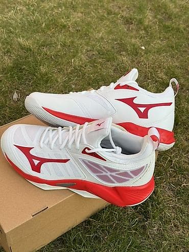 asics волейбол: Мужские кроссовки, 41.5, Mizuno, Б/у, цвет - Белый, Самовывоз — 4