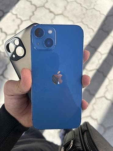 mac safe: IPhone 13, Б/у, 128 ГБ, Синий, Чехол, 81 % — 1