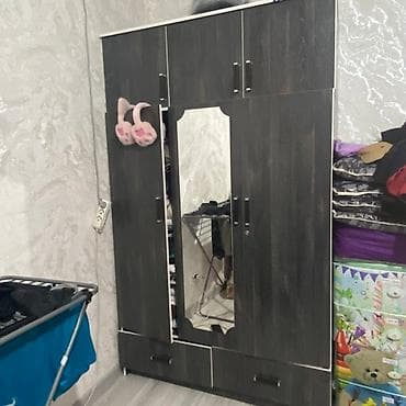 вещалки для одежды: Шкаф для одежды, Б/у, Прямой — 2