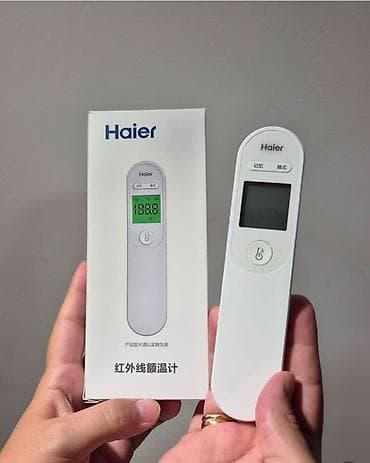 Нитрил кол каптары: Инфракрасный термометр Haier (лобный) - Бесконтактное измерение — 1