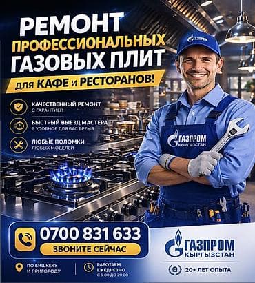 Услуги: профессиональный ремонт газовых плит для кафе и ресторанов так