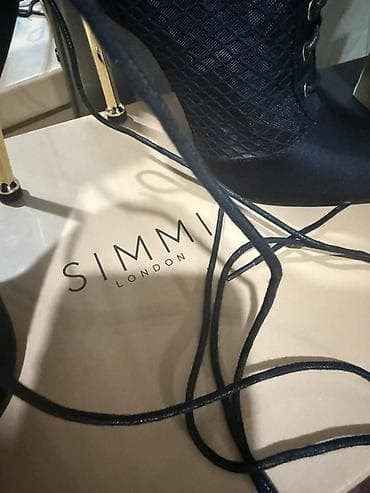 Ботинки и ботильоны: Ботильоны SIMMI London на шнуровке. 38 размер - Цвет: черный - — 3