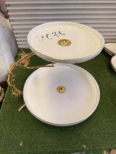 шоколадный фонтан: Двухъярусная сервировочная этажерка для десертов/фруктов. - Два — 1