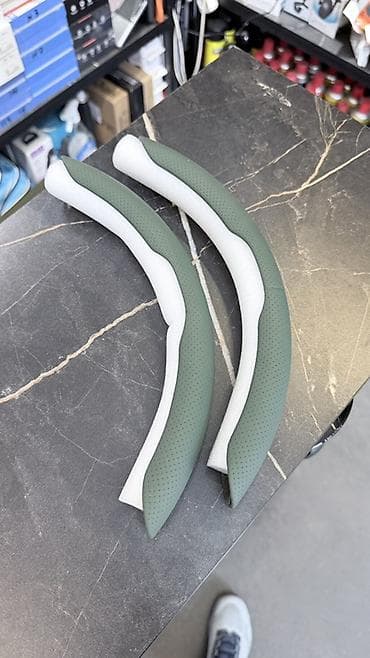 Экокожа Чехол на руль, цвет - Серый