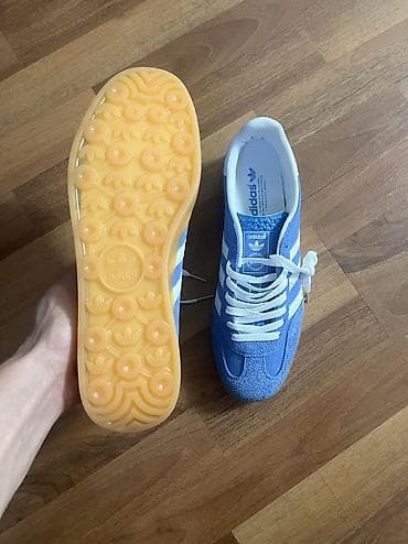 газели обувь: Мужские кроссовки, 43, 44, Adidas Originals, Новый, цвет - Голубой — 4