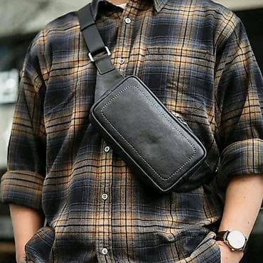 Сумки: Поясная сумка, бананка, Новый, Материал: Натуральная кожа, Мужские — 1