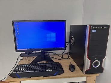 системный блок: Компьютер, ядер - 4, ОЗУ 8 ГБ, Игровой, Б/у, Intel Core i3, HDD + SSD — 1