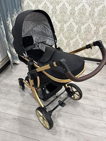 Детские электрокары: Коляска, цвет - Золотой, Б/у — 6