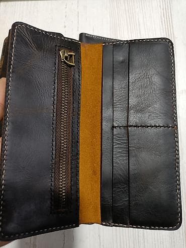 кошельки кожа: Портмоне лонгер Натуральная кожа — 8